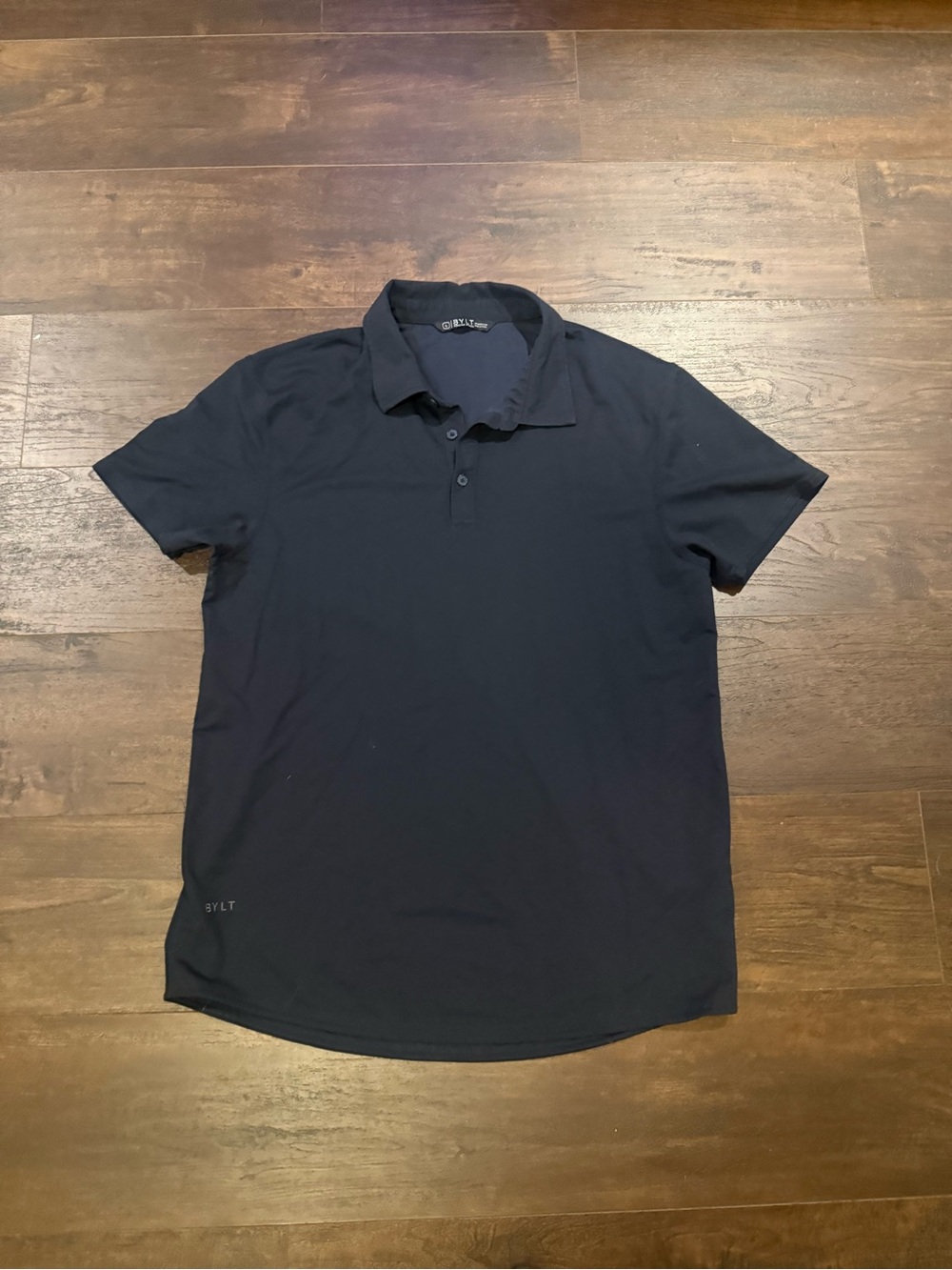 BYLT Basics Sark Navy Short-Sleeve Polo